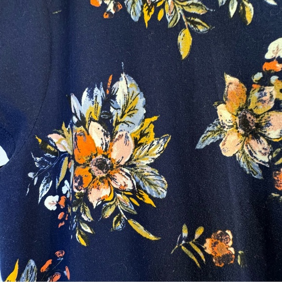 Active Pro Women's Dress Size 2X Blue Floral Crewneck Short Sleeves - Picture 7 of 12